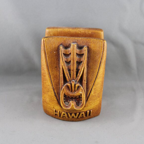 Vintage Coco Joe's Napkin Holder - Lono Face - Made of Happa Wood - With Tag - Picture 3 of 7